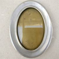 oval fotoramme frame tin
